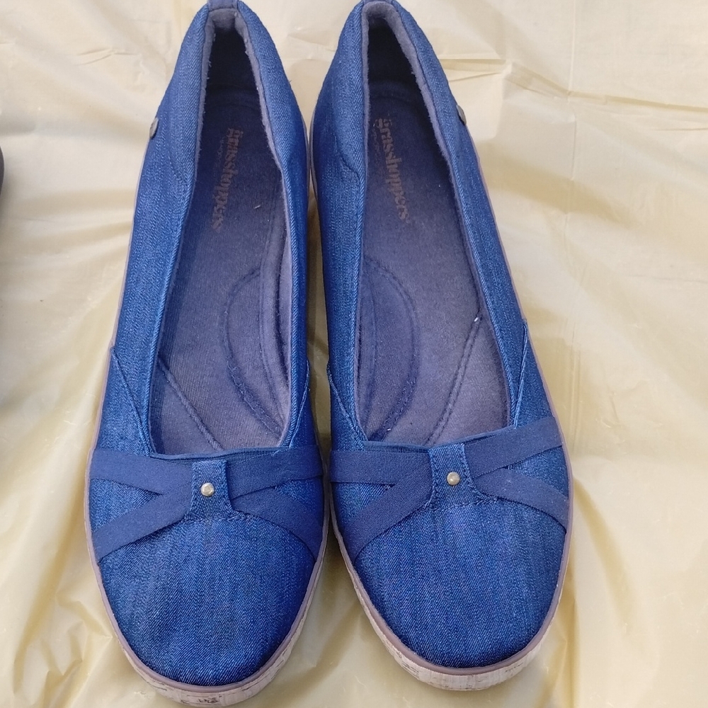 Grasshoppers Denim Blue Women's Flats